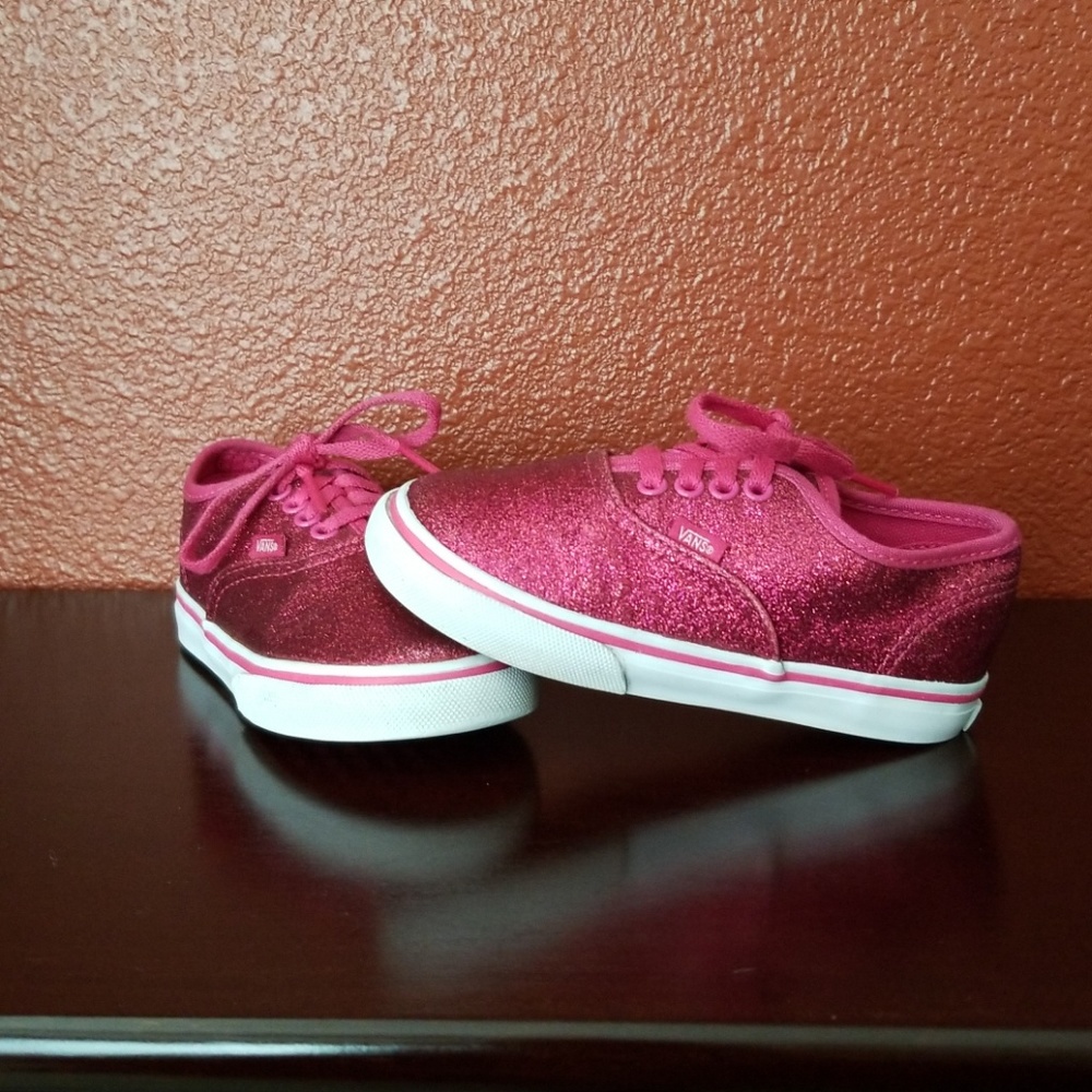 Toddler rosy glitter Vans